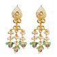 Gold & Green Kundan Pearl Choker Set with Earrings | Party & Wedding Jewelry